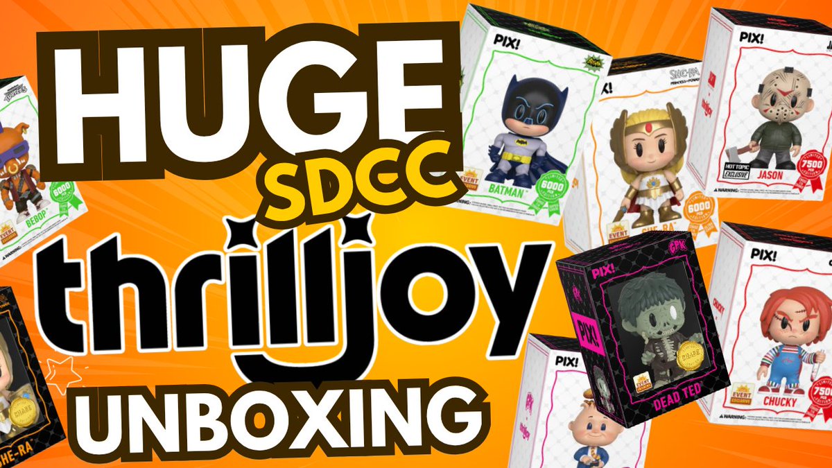 professorjosh's tweet image. New Video! HUGE @ThrilljoyCo SDCC Unboxing! Let’s Find Those Chases! @HotTopic Exclusives!
youtu.be/DqyoBC7poAA
#thrilljoy #hottopic #hottopicexclusive #thrilljoycollectibles #thrilljoysdcc #thrilljoychase #sdcc