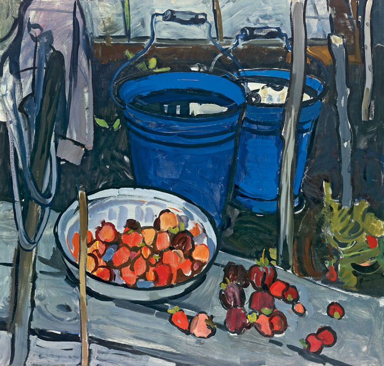 AnaLolaNeva's tweet image. Elena Skuin (1908-1986) 
&quot;Dark-blue buckets&quot;, 1971