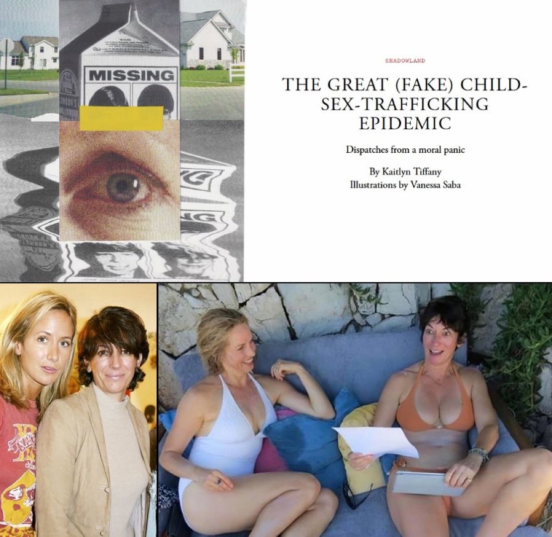 AndreGA_Pe's tweet image. O Atlantic publicou um artigo alegando que o tráfico de crianças era uma epidemia "falsa".
Abaixo uma foto da proprietária do Atlantic, Laurene Powell, com Ghislaine Maxwell.