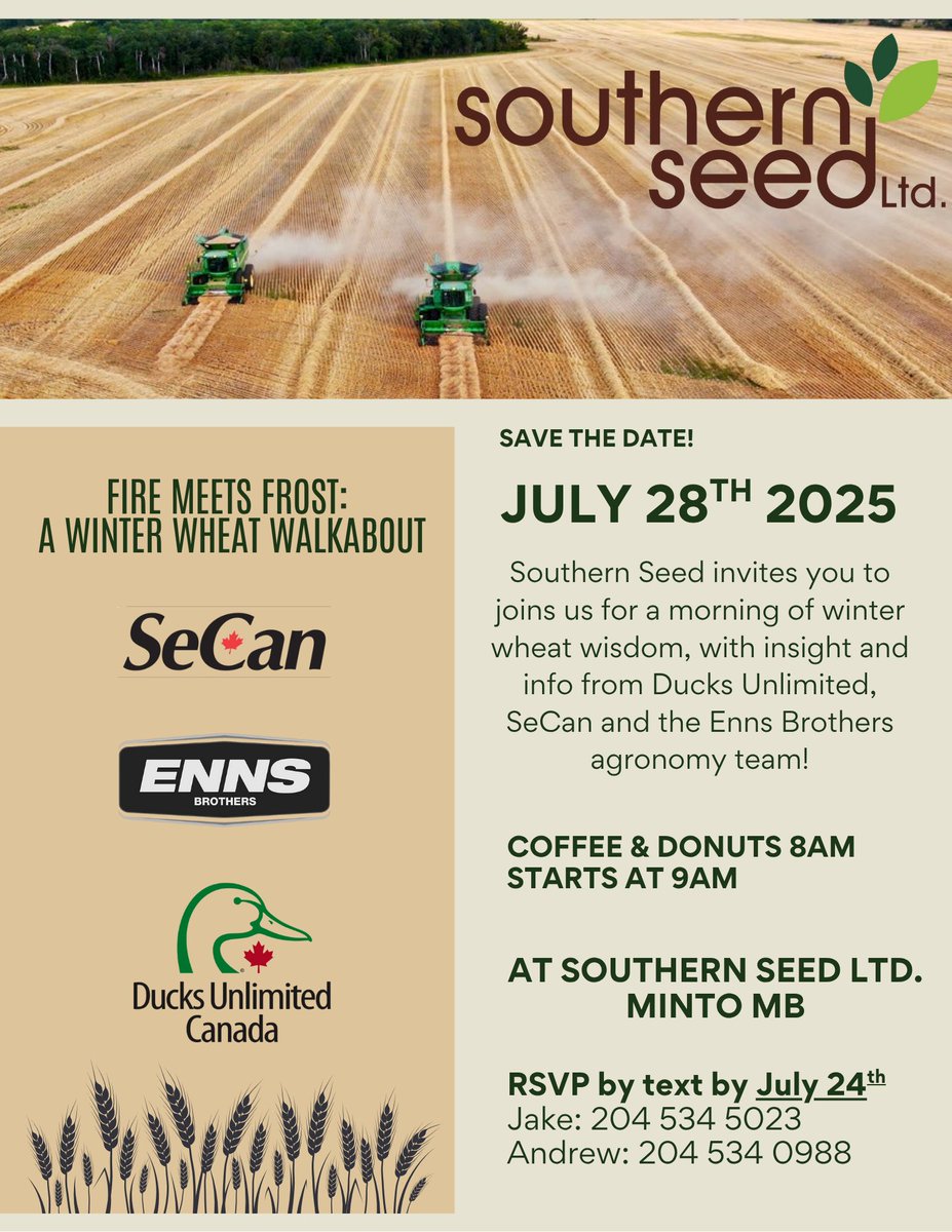 Tomorrow is the day, hope to see you there ! #growwinterwheat
