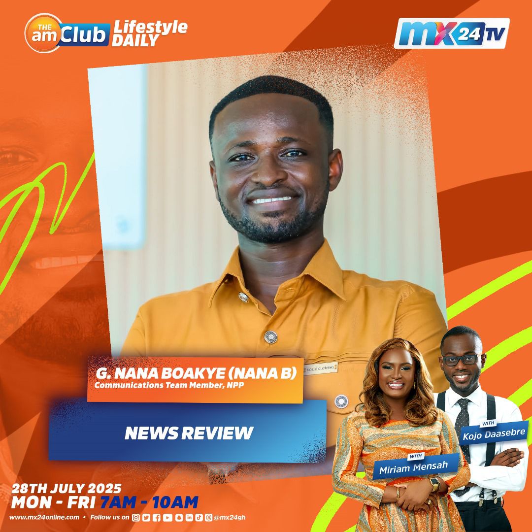 AlexSarfo10's tweet image. Godfred Nana Sakyi Boakye *(NANA B)* will be live on *MX24* TV Tomorrow .
Topics:
📍The 2025 Mid-Year Budget Review_
📍The AG’s dropping of charges against Duffuor and 7 others in the *UNIBANK* case_
Mark your calenders.
Stay tuned for the streaming link.
Don’t miss it!!!