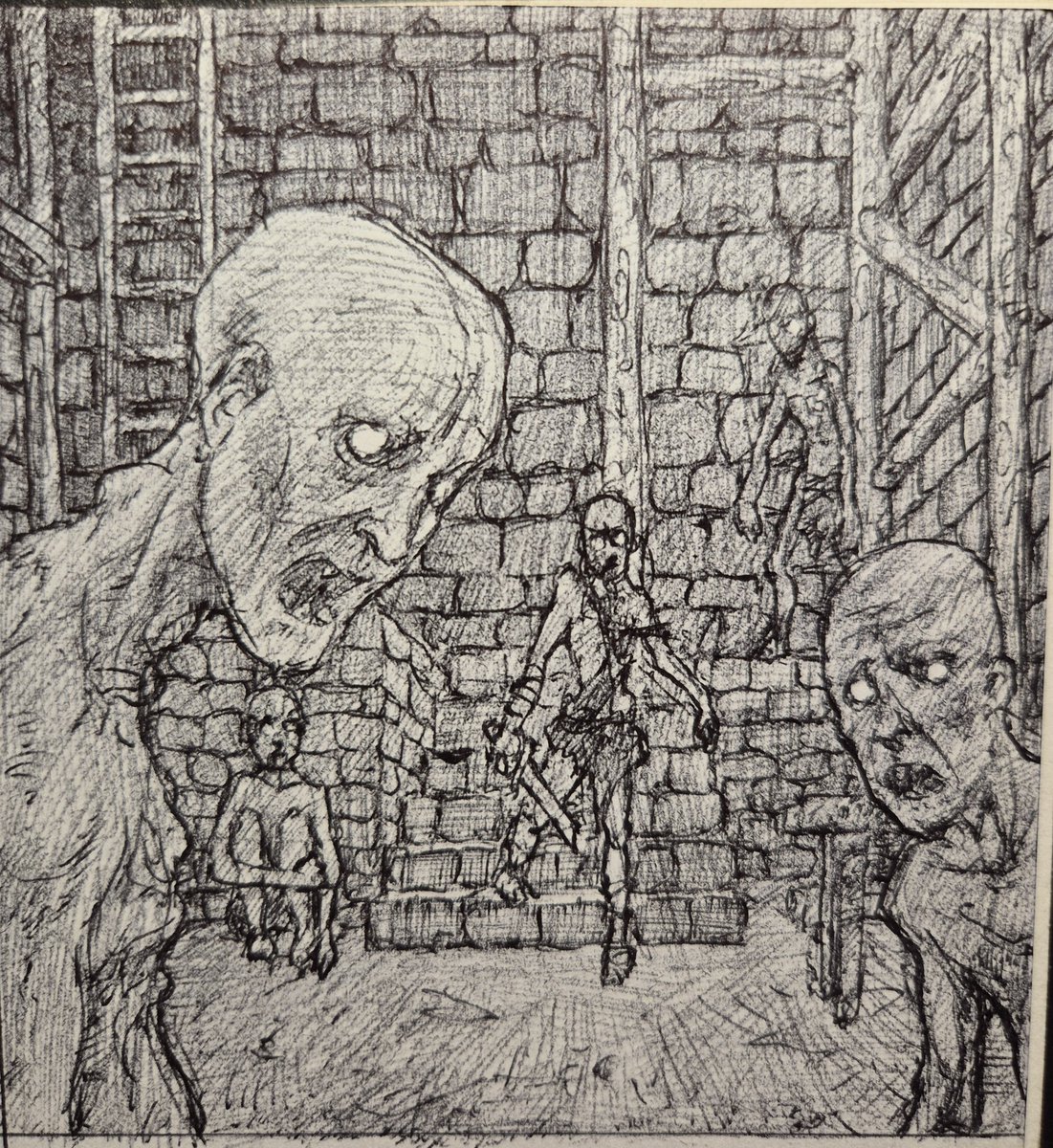 IlyaShebunov's tweet image. The undead trap under the armored boar. I remember that there is a torch near the ladder, but I wanted to darken the scene as much as possibile to see how it comes out.