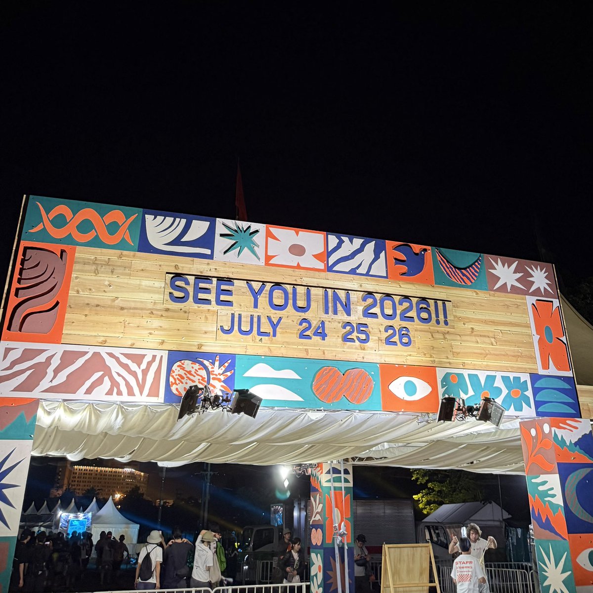 今年もありがとうございました🫶来年またよろしくお願いします‼️ #FUJIROCK2025