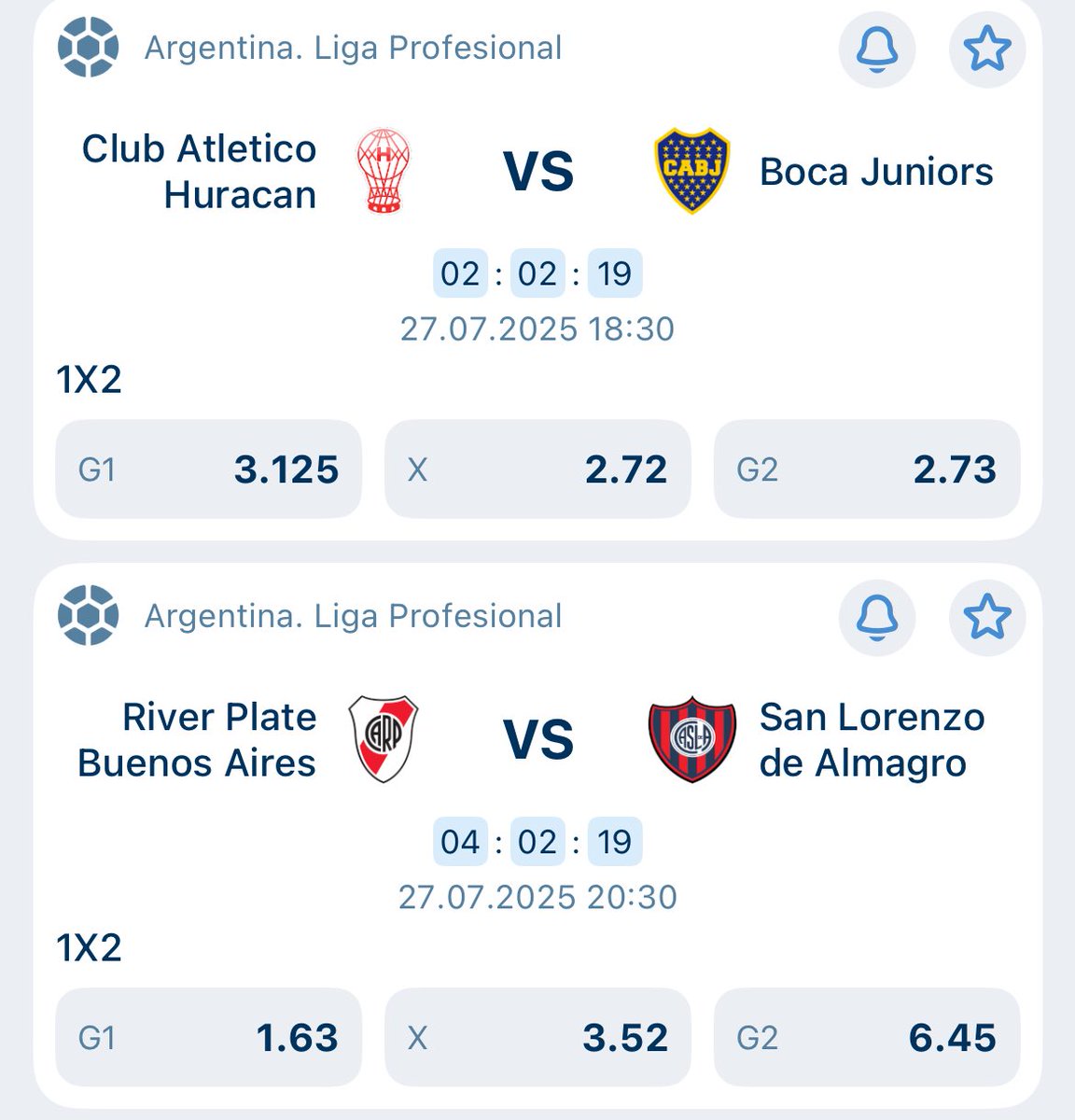 OOCFutbin_'s tweet image. Hay torneo Argensimio y fijinis de cartones amarillos en ambos lados
Metele aca 👉🏼1xplayers.com/sztFK3tD
Con Código: OOCFutbin para duplicar bono