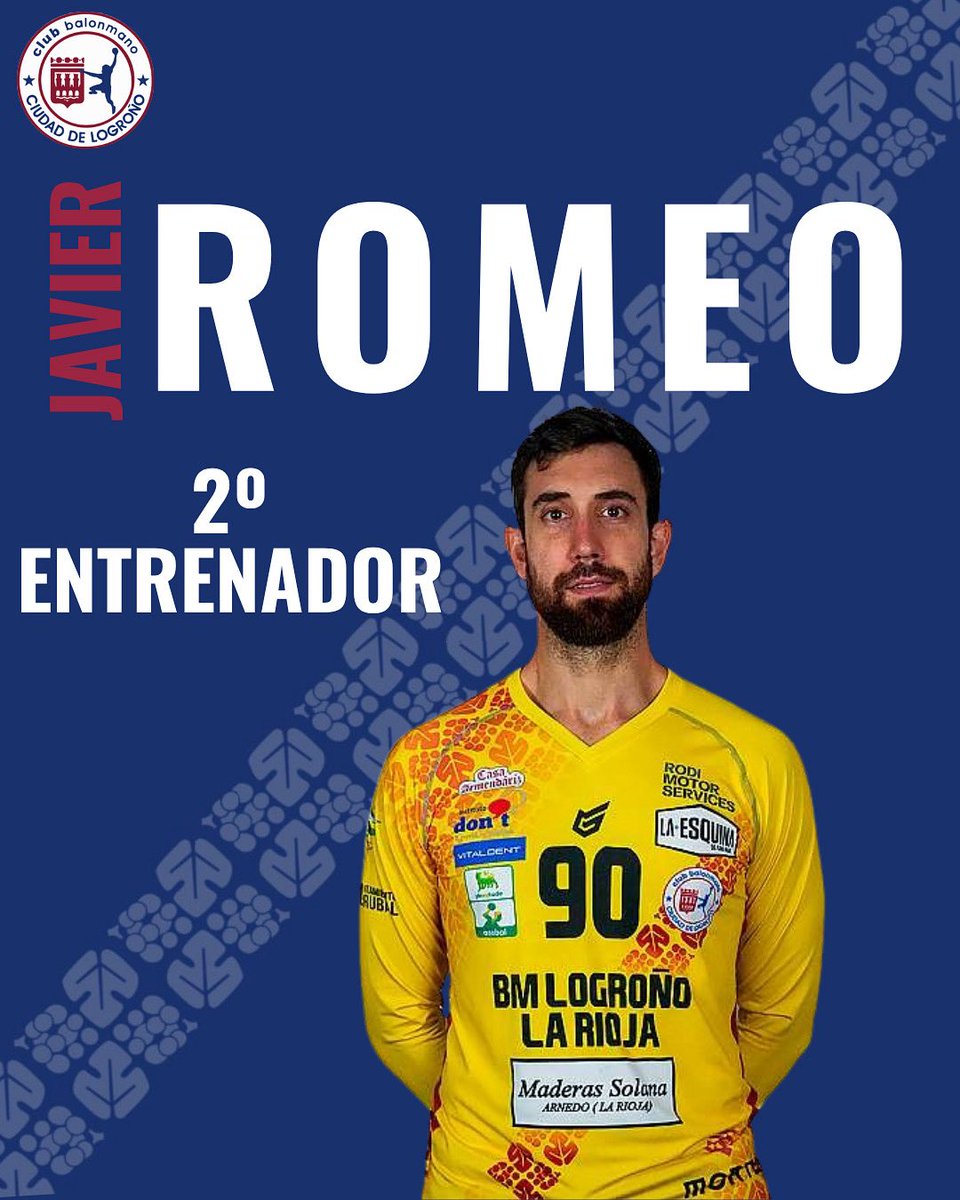 COMUNICADO OFICIAL: El club balonmano ciudad de Logroño y el jugador Javier han llegado a un acuerdo para unir al ex-portero franjivino como 2º entrenador

Javier Romeo realizará esta temporada como 2º entrenador

Bienvenido Romeo