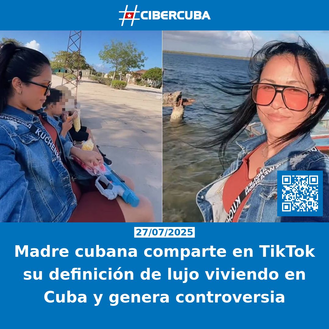 CiberCuba's tweet image. Madre cubana comparte en TikTok su definición de lujo viviendo en Cuba y genera controversia
Leer más: shrlnk.org/noticias/2025-…
