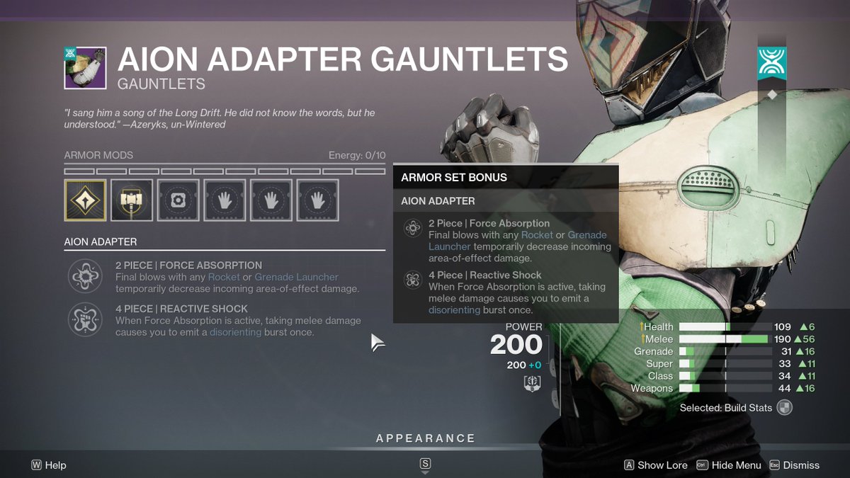 AboveTP's tweet image. Something I'd love to see Bungie lean into more.
Let us include ONE weapon in set bonuses!
Would allow for much more diverse build crafting to mix & match sets for various bonuses. Imagine being able to extend resto/sever & reduce splash damage at the same time.
