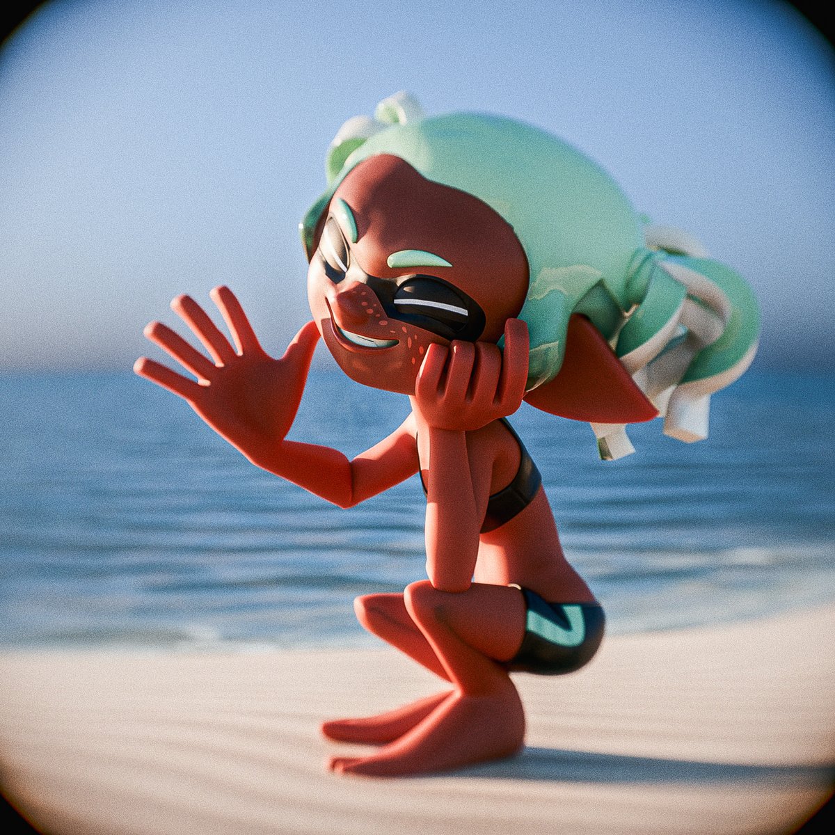 piparkaq's tweet image. Also the work lately has been quite a bit of whatever ideas I've come up with due to being busy with other work.
I've been cooking up some ideas relating to these scrunkly fellas that I'll have to expand on the side of things.
Also huh, who's that mint-green one?