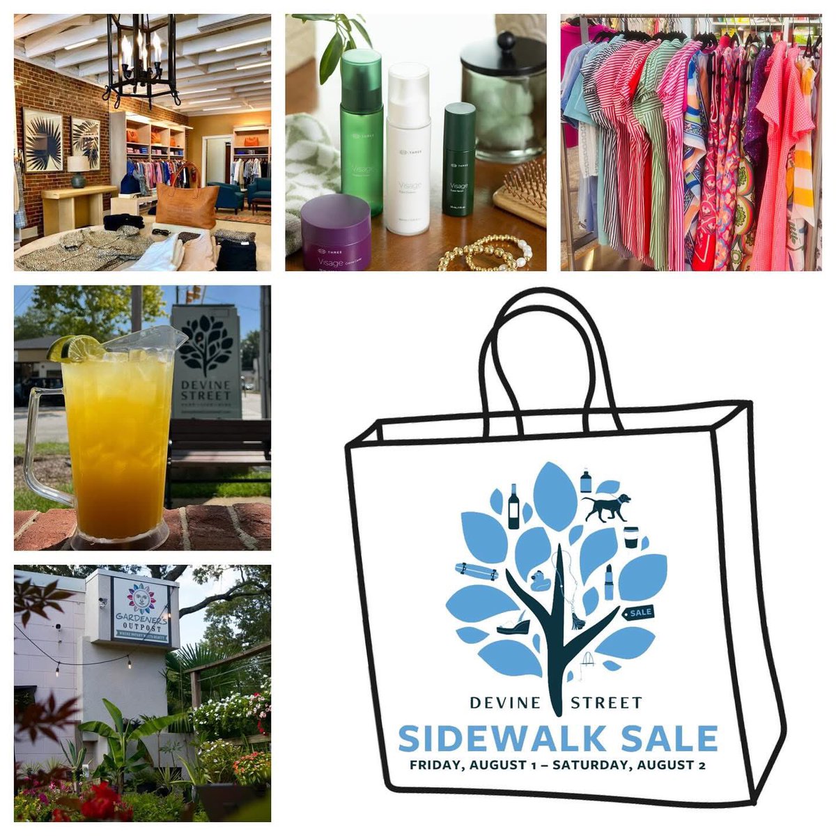 Devine’s local stores and restaurants are looking forward to greeting you at the Devine Street Summer Sidewalk Sale happening THIS Friday, August 1 and Saturday, August 2. 🛍️ Go to our website for just some of the highlights. 👉 devinestreetcolumbiasc.com/events/sidewal…