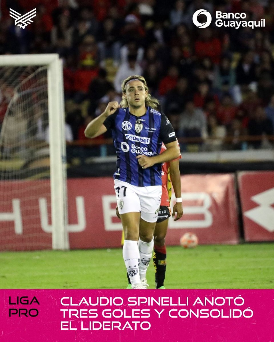 ECUAGOL's tweet image. 🔥 ¡LÍDERES ABOSULTOS! 🔥
@IDV_EC venció 3-0 a @DCuencaOficial en el cierre de la jornada 22 de #LigaPro y está puntero con 46 puntos
⚽️ Presentada por @BancoGuayaquil #ElBancoDelFutbol
ecuagol.com/noticias/ligap…