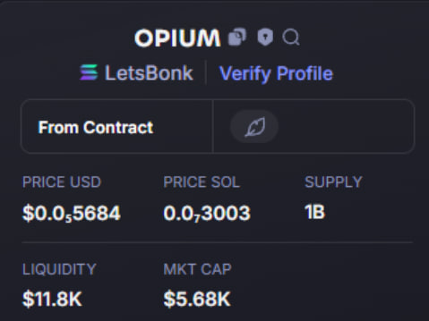 collier_zo77217's tweet photo. 💎DONE : 34X
$opium  #opium 
🎯 Entry: 5k MC
💰 Take Profit: 168k MC⏫
✅ HIT 34 SOL
🔥  secured — no noise, just alpha.
Next sniper entry drops inside 👇
https://t.co/T3RBvI853z https://t.co/F03t9M7pPc