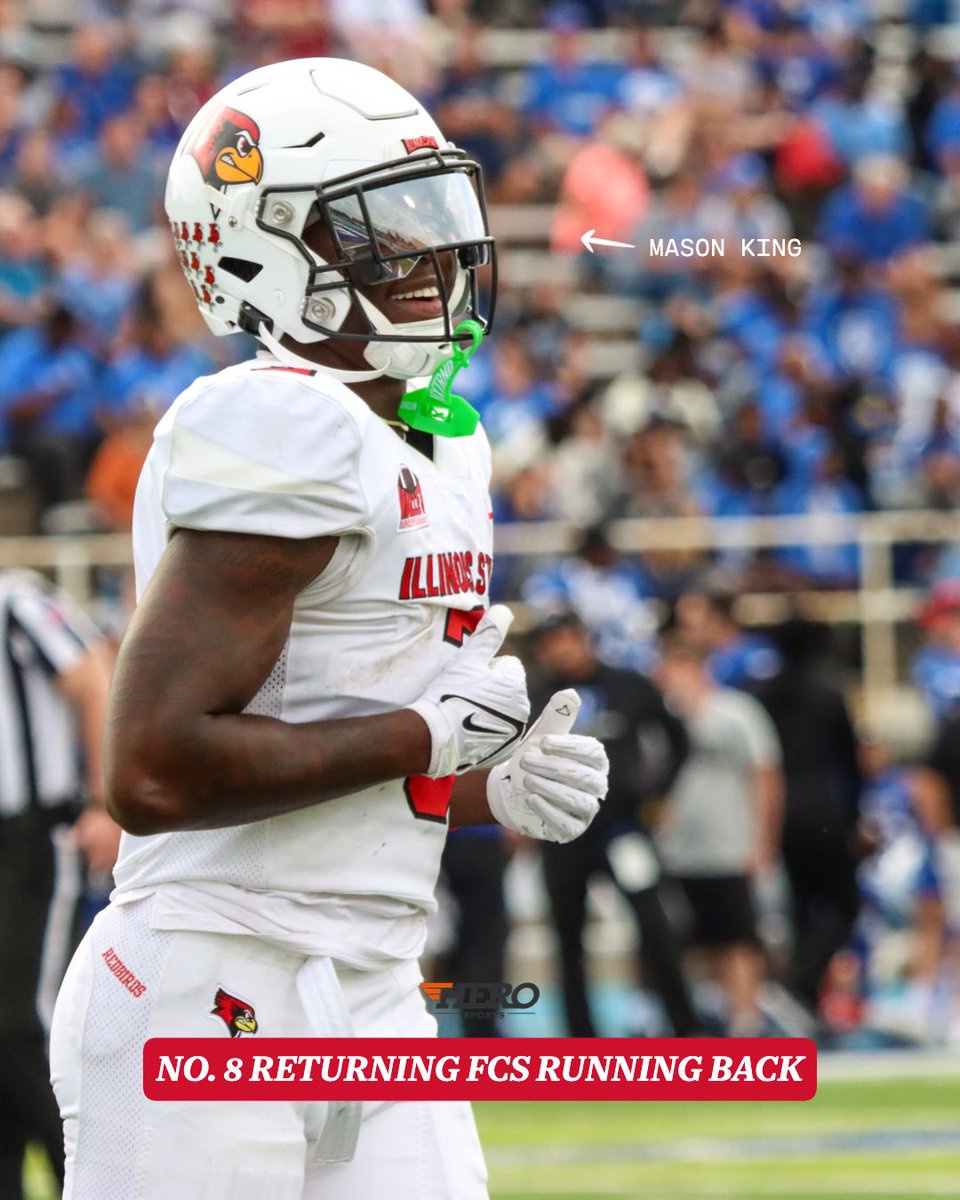 No. 8 for Mr. King👑

Mason King was named the No. 8 returning FCS running back via Hero Sports!