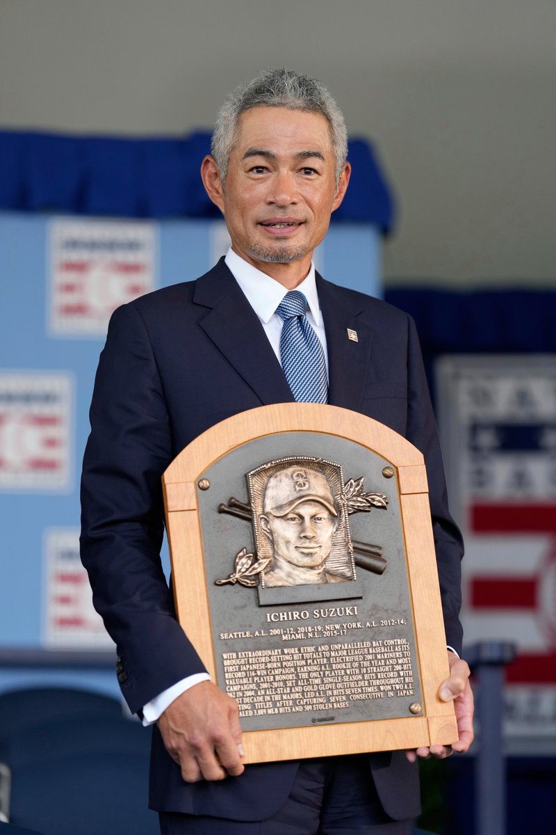 MLBJapan's tweet image. アメリカ野球殿堂にその名が刻まれる。
#イチロー の殿堂入りを盛大に祝いましょう！！
#祝51 #HOF