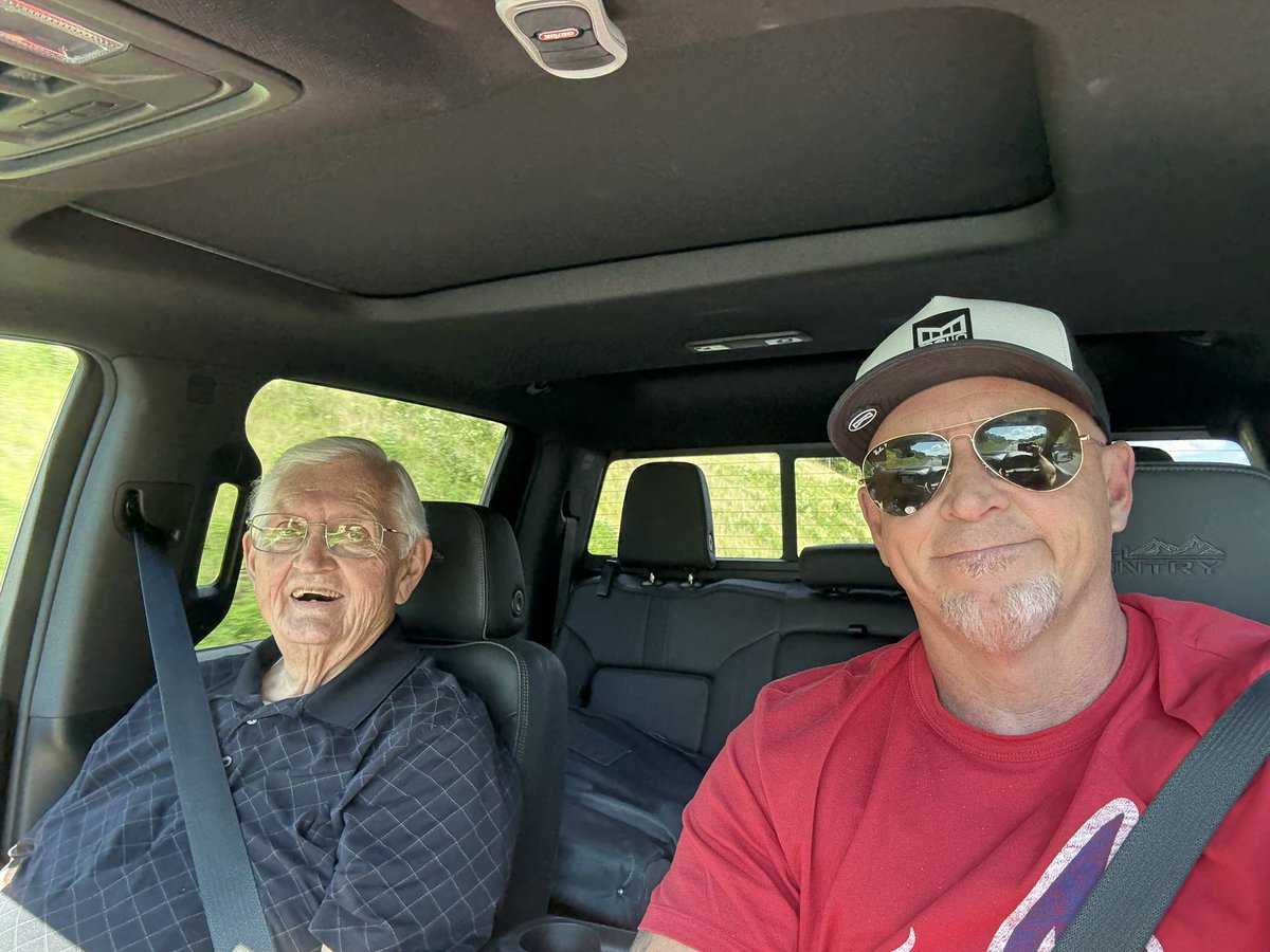 So many have reached out about my Dad, Bob Pitman having a heart attack after preaching in NC this past Thurs. The Lord was gracious! He had a stint placed in his heart &amp; today I drove him home from NC back to AL. He is home, recovering &amp; doing well. Thx 4 all the prayers/concern