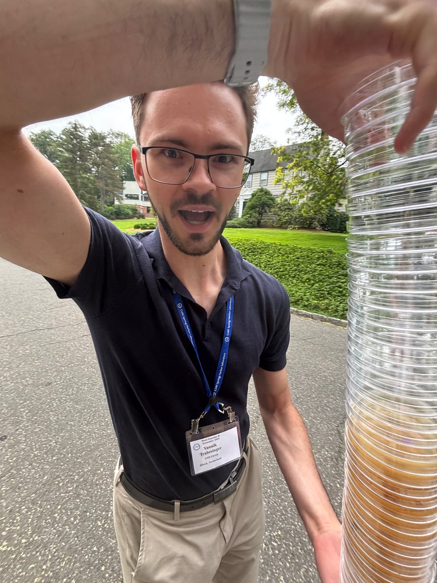 YeastCourseCSHL's tweet image. Everyone here at the yeast course is #LockedIn for this year’s plate race. The defending champs are hungry for another W. Forecasting some stress related interactions with Gene expression this year… #CSHLPLATERACE2025 #YGG2025