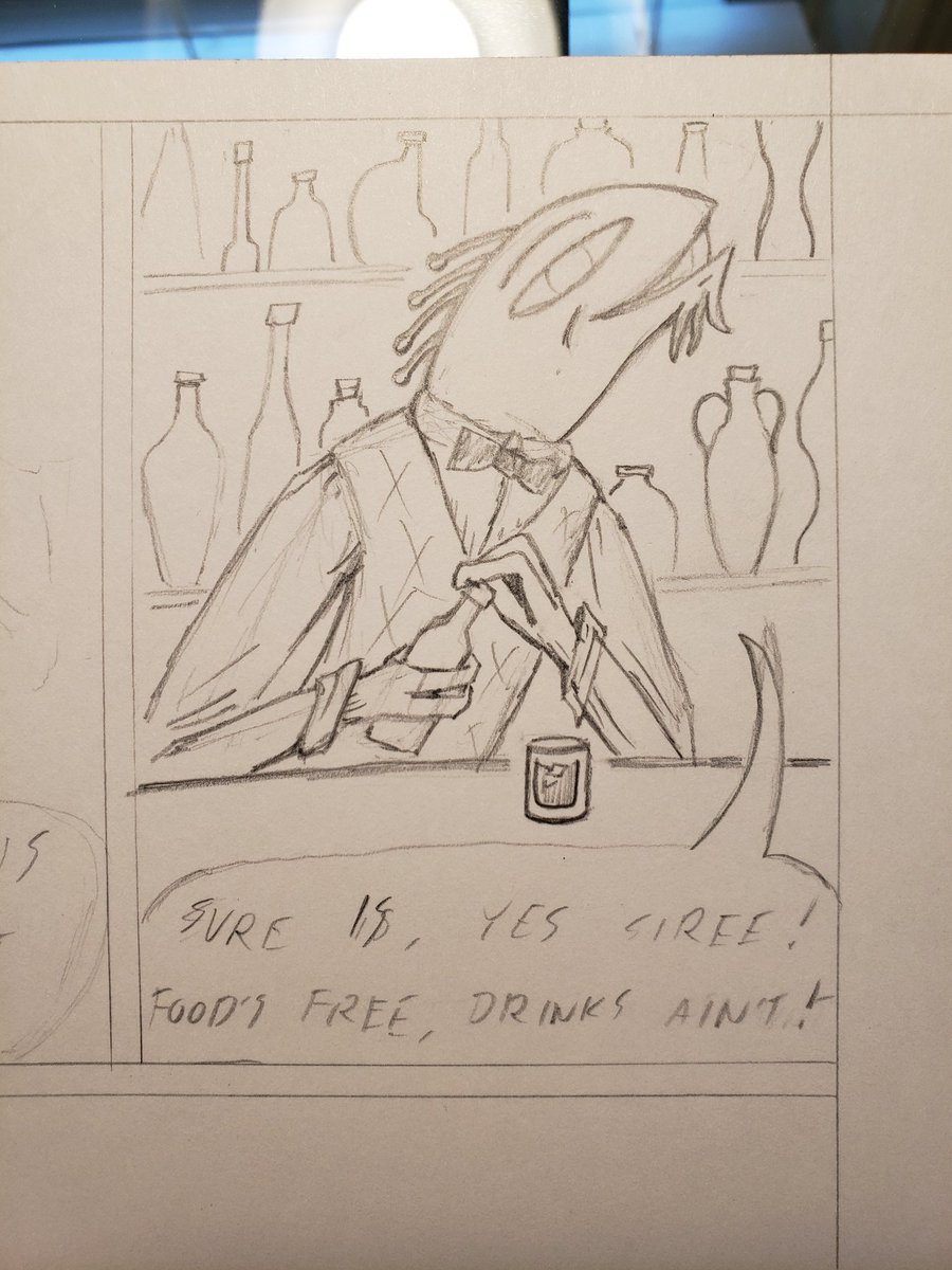 FigTheCosmic's tweet image. Fishoid barkeep