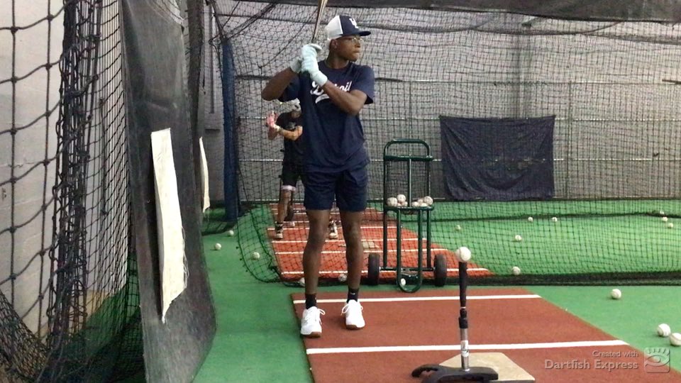 Still shot taken from a video analyzed with myDartfish Express

Congratulations to Javion Gray for having a great weekend at Saginaw Valley. Avg. .412  7 for 17  3 singles, 2 doubles, and 2 triples.