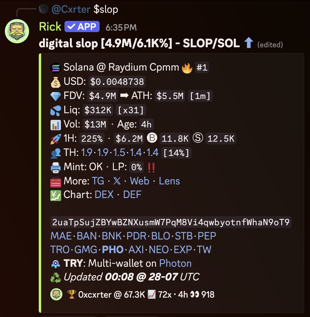 0xCxrter's tweet image. Quit playin with me i&apos;m really him $Slop