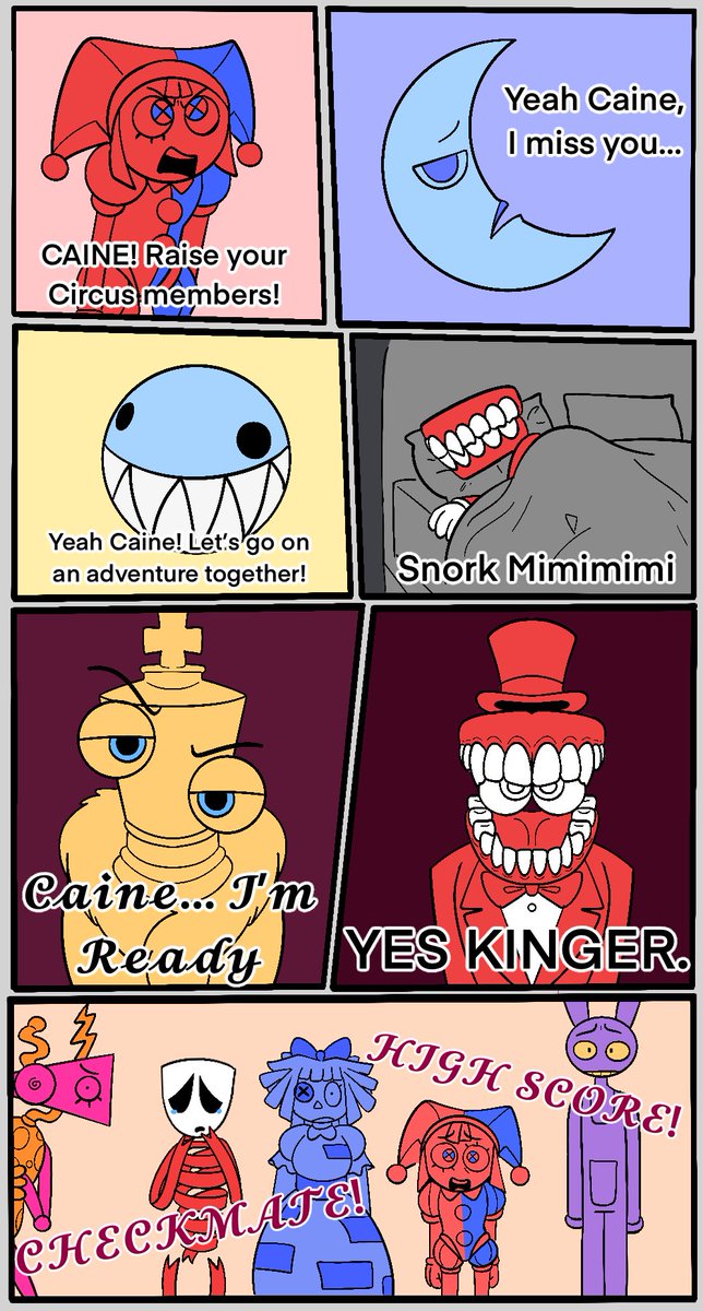 That__Bitty's tweet image. My artistry was a mistake, and today I will be boiled for it
(tags boo #TADC #Royalteeth #TheAmazingDigitalCircus)
Read from left to right, top to bottom!