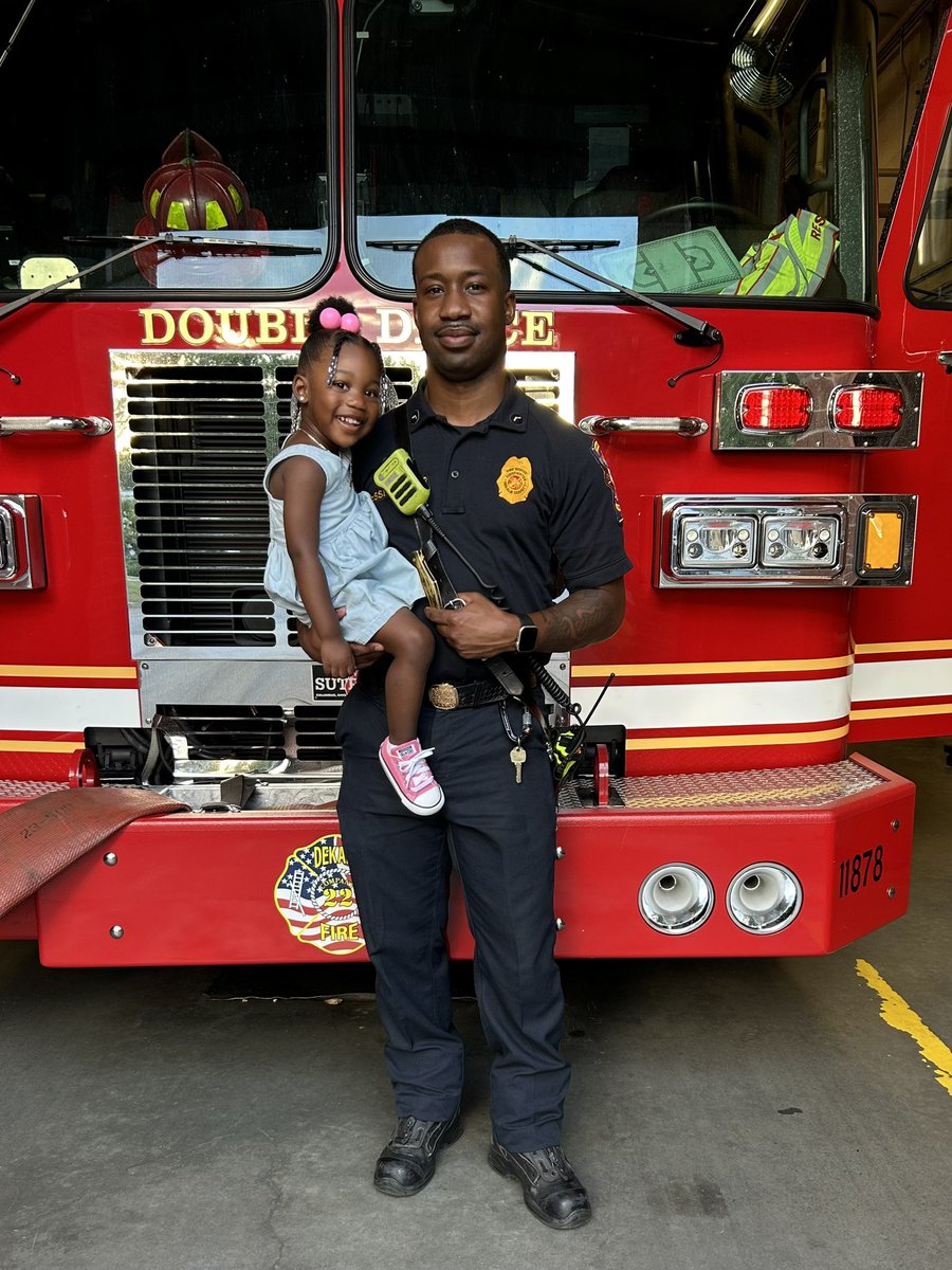 2 years later, my baby still coming to spend the day with daddy at the station❤️🤞🏾