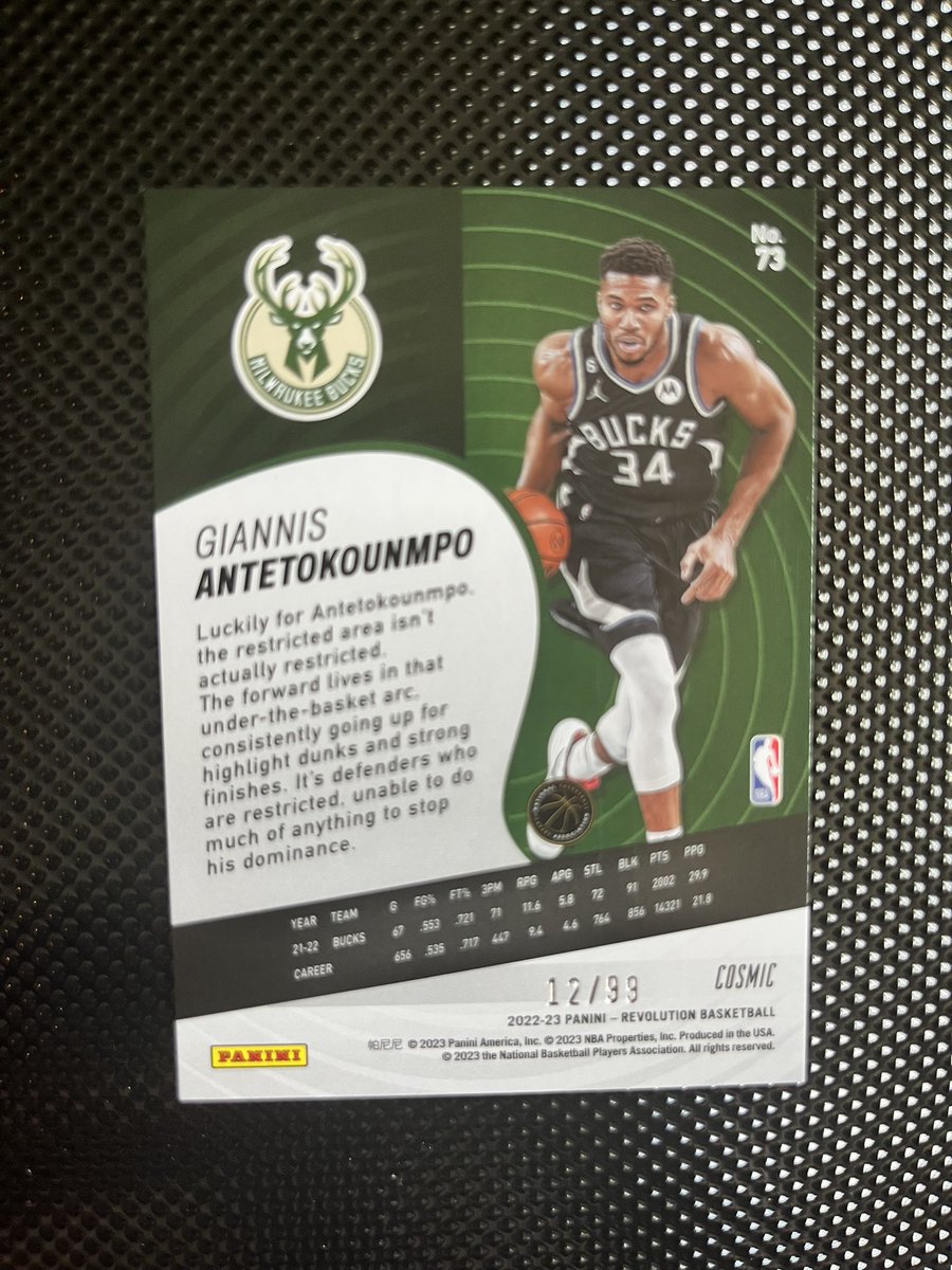 Mike_BST_Cards's tweet image. Lot 367

Numbered Giannis

$14 each or both for $22

@TheHobby247 @sports_sell
@CardboardEchoes @Hobby_Connect @SportsSell3 @Nolacardtweets @HobbyRetweet_  

#BigSmeeStackSale day 5

$1.50 PWE $5 BMWT (US Only)