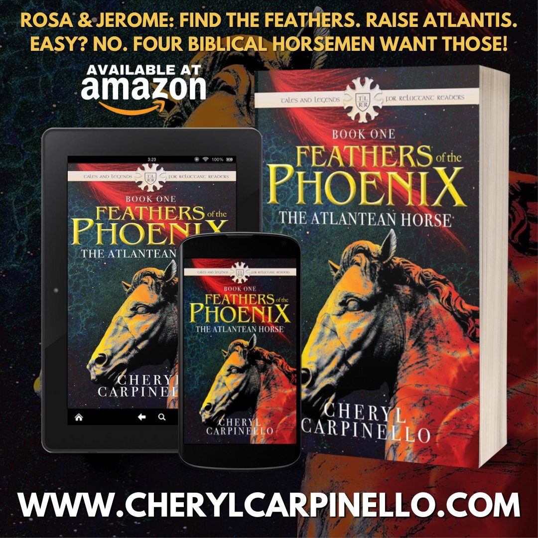 AuthorShout's tweet image. Feathers of the Phoenix: The Atlantean Horse, Book 1 is available at
@ccarpinello
#BookBoost #Bookish #BookRecommendation #bestbooks #goodreads #mythology