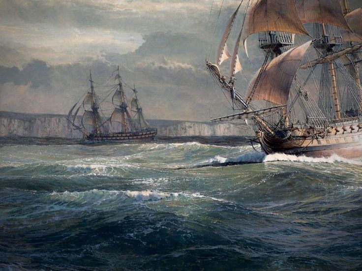Art__Paintings's tweet image. Maarten Platje
Nelson's ship HMS Agamemnon passing Dover (1793)
