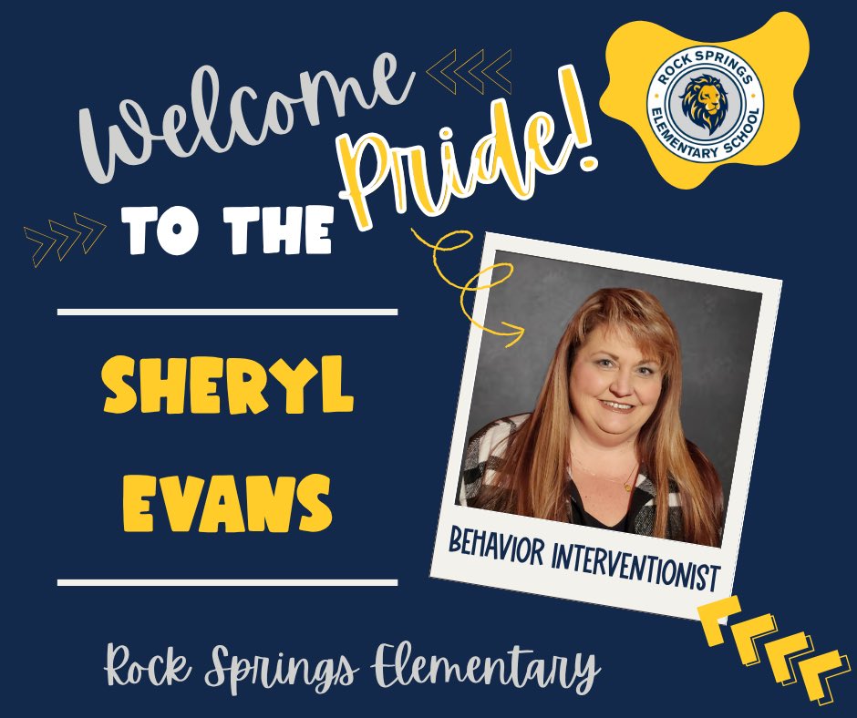 Welcome to the Pride Ms. Evans. We are so excited to have you at RSE!  #WeAreRSE