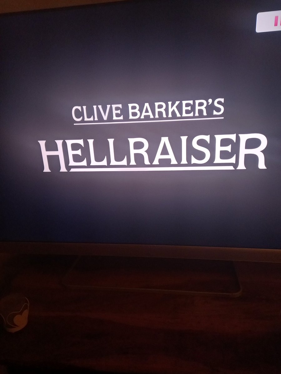 Screamqueenarmy's tweet image. Currently watching THIS on blu ray  #CliveBarkerHellraiser
