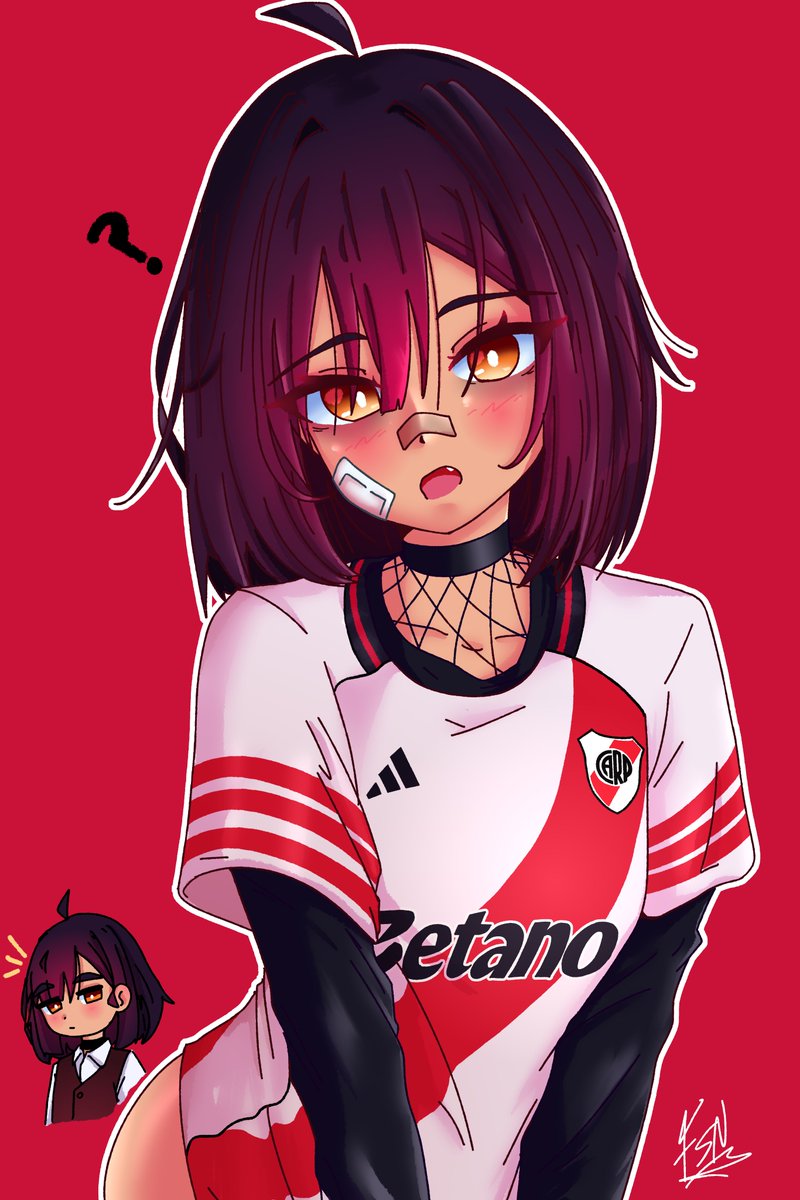 Frasenu's tweet image. Frasenu-chan X River Plate