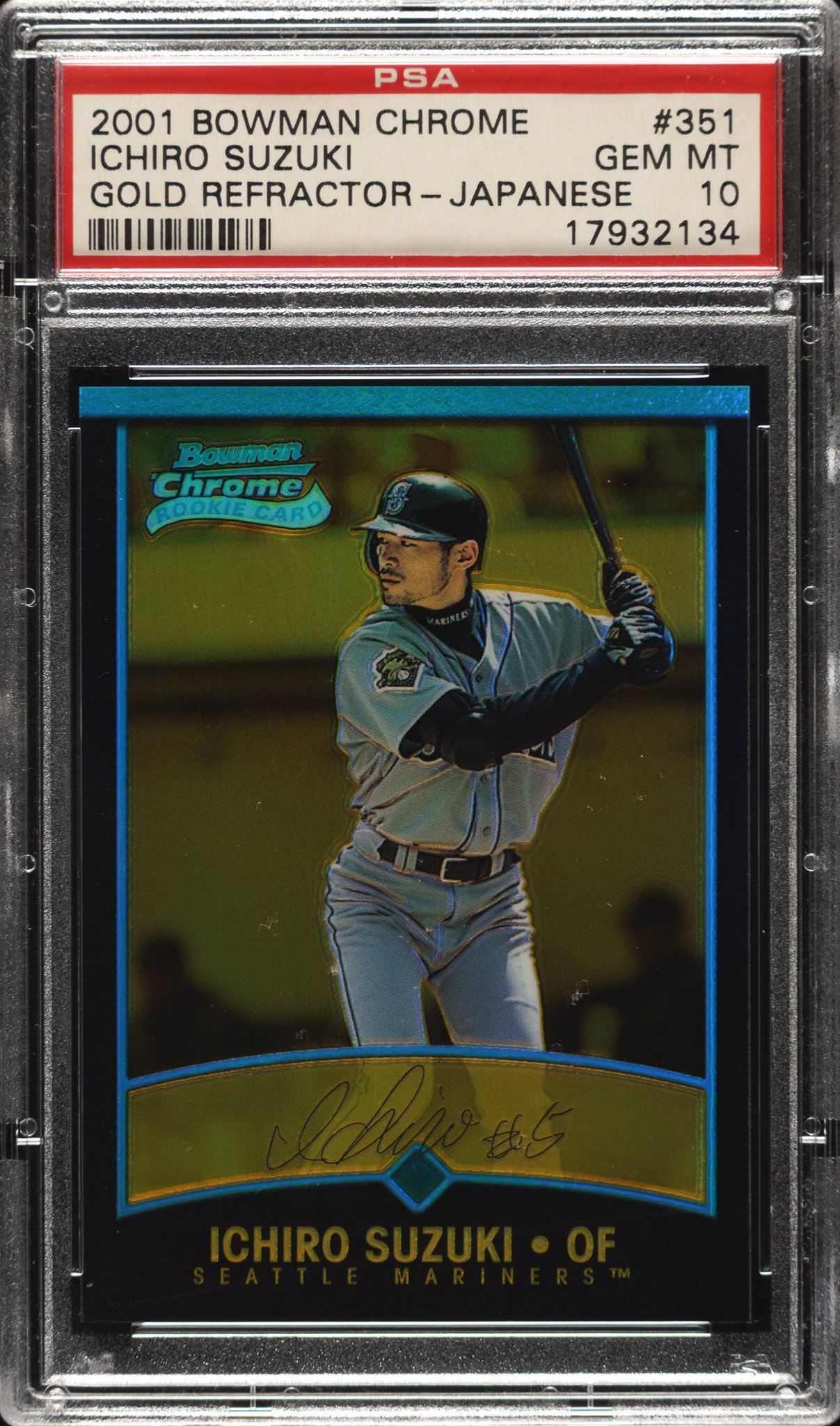 2001 BOWMAN DRAFT ICHIRO PSA 10 RC イチロー 2001 Bowman Draft Picks Baseball #84 Ichiro Suzuki DP Rookie