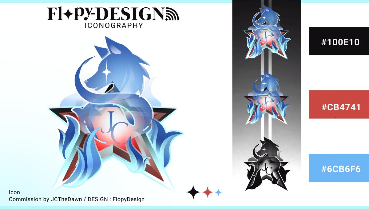 FlopyDesign's tweet image. Icon Design for @jcthedawn
Thanks for choosing me! 🐺🔥

#VTuberAssets #iconography #icon #vtuberlogo #VGenComm