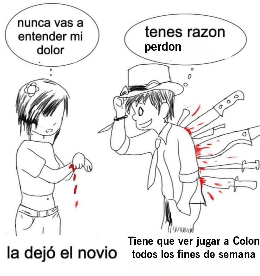 "Depresión"

Porque Colon volvió a perder y ya damos lastima