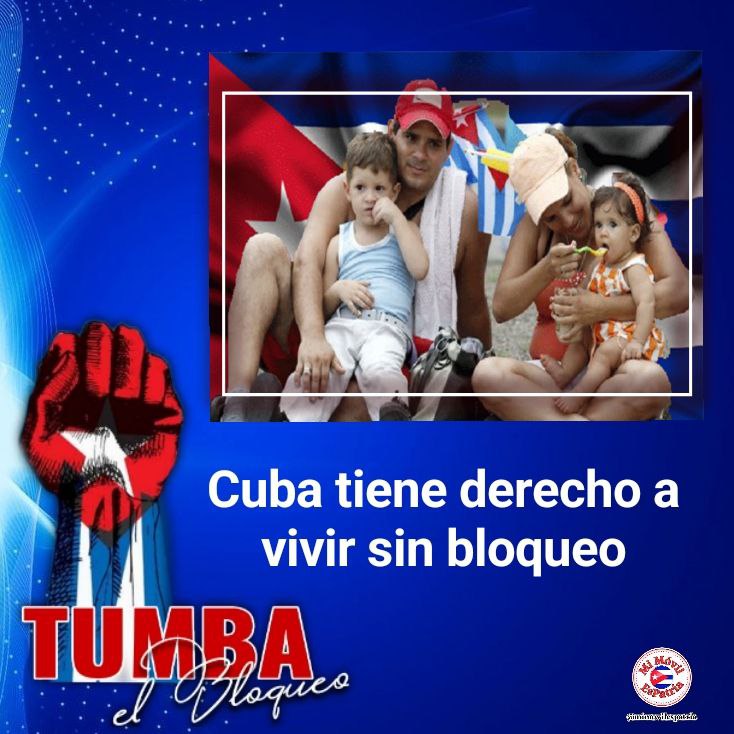 julio Heriberto Gómez Casanova (@jhgcasanova) on Twitter photo #Cuba 🇨🇺 tiene derecho a vivir sin bloqueo ,exigimos al gobierno de los Estados Unidos ,el fin de esta política genocida contra nuestro pueblo. #CiegoEn26 #SinPerderUnDía #LaLuchaNoHaCesado <a href="/AlfreMene37409/">Alfre Menendez</a> <a href="/DiazCanelB/">Miguel Díaz-Canel Bermúdez</a> <a href="/DrRobertoMOjeda/">Dr. Roberto Morales Ojeda</a> <a href="/PartidoPCC/">Partido Comunista de Cuba</a> #Cuba 🇨🇺 tiene derecho a vivir sin bloqueo ,exigimos al gobierno de los Estados Unidos ,el fin de esta política genocida contra nuestro pueblo. #CiegoEn26 #SinPerderUnDía #LaLuchaNoHaCesado <a href="/AlfreMene37409/">Alfre Menendez</a> <a href="/DiazCanelB/">Miguel Díaz-Canel Bermúdez</a> <a href="/DrRobertoMOjeda/">Dr. Roberto Morales Ojeda</a> <a href="/PartidoPCC/">Partido Comunista de Cuba</a>