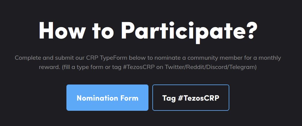 LMTGT - Let's make Tezos great together! (@lmtgt_) on Twitter photo Only 4 more days into this month but still plenty of time to nominate people for the <a href="/TezosCommons/">Tezos Commons</a> Community Reward Program.
Nominate now! Nominate 1, nominate 100 - just nominate.
Because this is the easiest way to show those who keep Tezos up every day some appreciation! โจ Only 4 more days into this month but still plenty of time to nominate people for the <a href="/TezosCommons/">Tezos Commons</a> Community Reward Program.
Nominate now! Nominate 1, nominate 100 - just nominate.
Because this is the easiest way to show those who keep Tezos up every day some appreciation! โจ