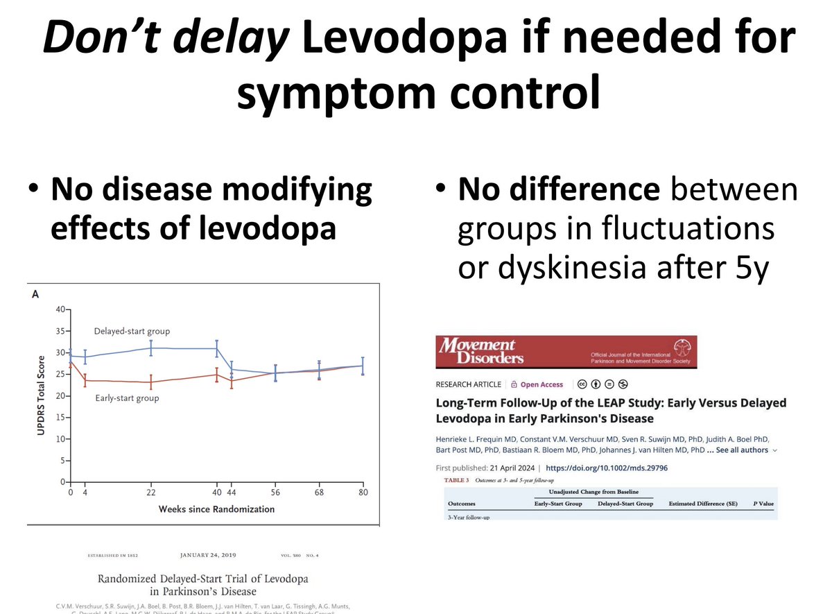 Michael Okun (@michaelokun) on Twitter photo Bonus learning today. Another major trial revealed there is no benefit in delaying levodopa therapy for Parkinson's disease. Thanks Susan Fox for teaching us today in Aspen. <a href="/movedisorder/">MDS</a> <a href="/FixelInstitute/">Norman Fixel Institute for Neurological Diseases</a> <a href="/ParkinsonDotOrg/">Parkinson's Foundation</a> Bonus learning today. Another major trial revealed there is no benefit in delaying levodopa therapy for Parkinson's disease. Thanks Susan Fox for teaching us today in Aspen. <a href="/movedisorder/">MDS</a> <a href="/FixelInstitute/">Norman Fixel Institute for Neurological Diseases</a> <a href="/ParkinsonDotOrg/">Parkinson's Foundation</a>