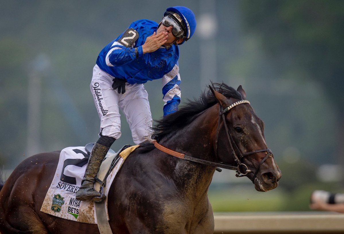 102 NYSOS y 104 SOVEREINGTY Beyer numero de velocidad en sus respectivas victorias ayer 
Cual de los dos se vio mas impresionante? 
Uno irá al Pacific Classic, el otro al Travers Stakes, Journalism no la tendrá facil con los dos. 
#trivia 
#BreedersCupClassic probables.