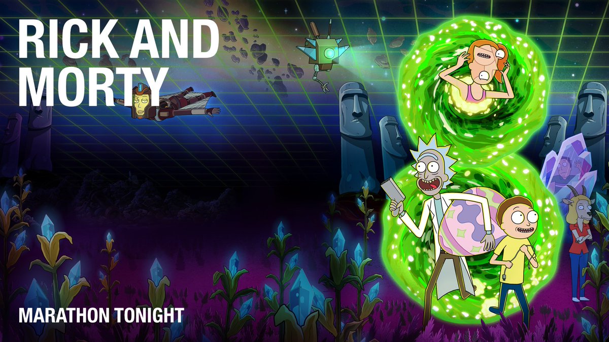 Tune in tonight for a marathon of Rick and Morty season 8!