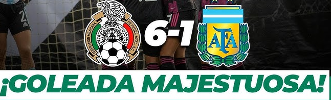 waasedd's tweet photo. @ElMortedor 6 A 1 pa. necesitan mexicanos no argensimios https://t.co/wcRQaaV2Dc