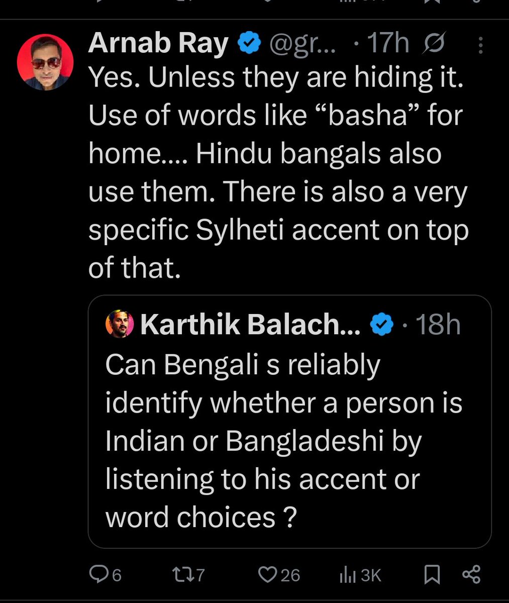 soham_pablo's tweet image. And this coming from a Bengali who grew up in Calcutta !
Please do know this is a lie. And a malicious one, rising out of the need for views, and his own bigotry.
All accents and dialects of Bengali spoken in Bangladesh are also spoken in Indian states.