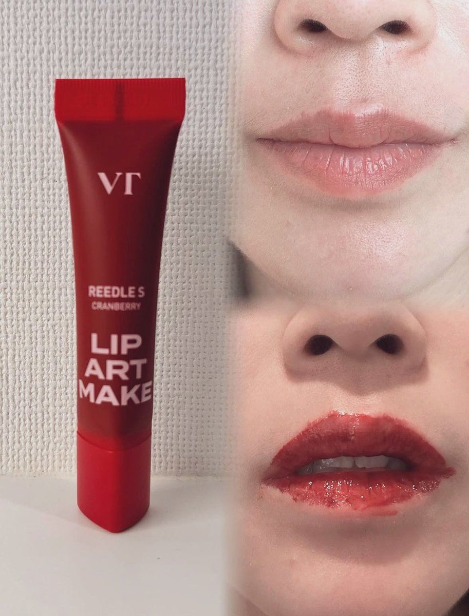a8tttt4's tweet photo. 💋塗る針美容でおなじみ VT のリードルSリップアートメイク に夢中😍 唇に自然な血色感とツヤを与えてくれる優れものなんです！特に注目なのがこのレッドカラー💄✨
また、エキスパートを試してみた結果がすごすぎる件…！
しばらくすると唇がムッチリ💋
縦じわも目立ちにくくなったのを実感🌟
#pr https://t.co/cxn1bGUGMY