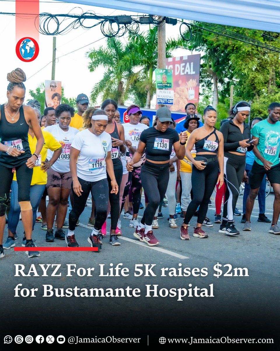 JamaicaObserver's tweet image. Exceeding its fund-raising target for this year’s staging of its charity run/walk event, RAYZ For Life 5K, Jamaica Energy Partners Group (JEP Group) has donated $2 million to Bustamante Hospital for Children to support its ongoing efforts to provide critical paediatric care.…