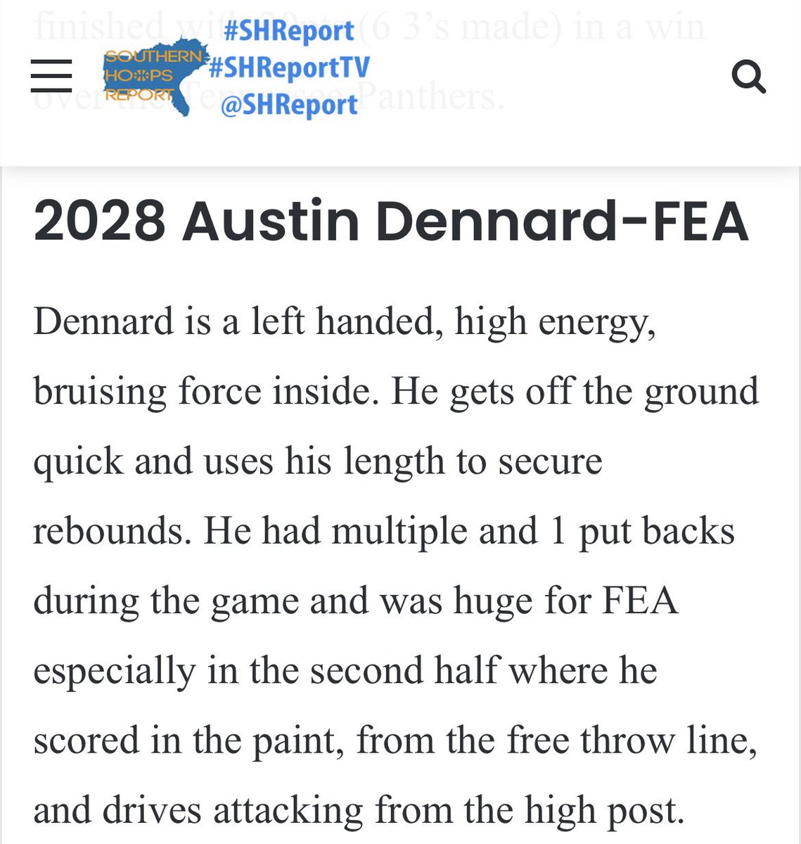 McDonoughHoops's tweet image. Great production from 2028 6’6” Warhawk @AustinDennard2 to close the summer AAU Season!
Be>Yesterday
#WarhawkPRIDE🦅
