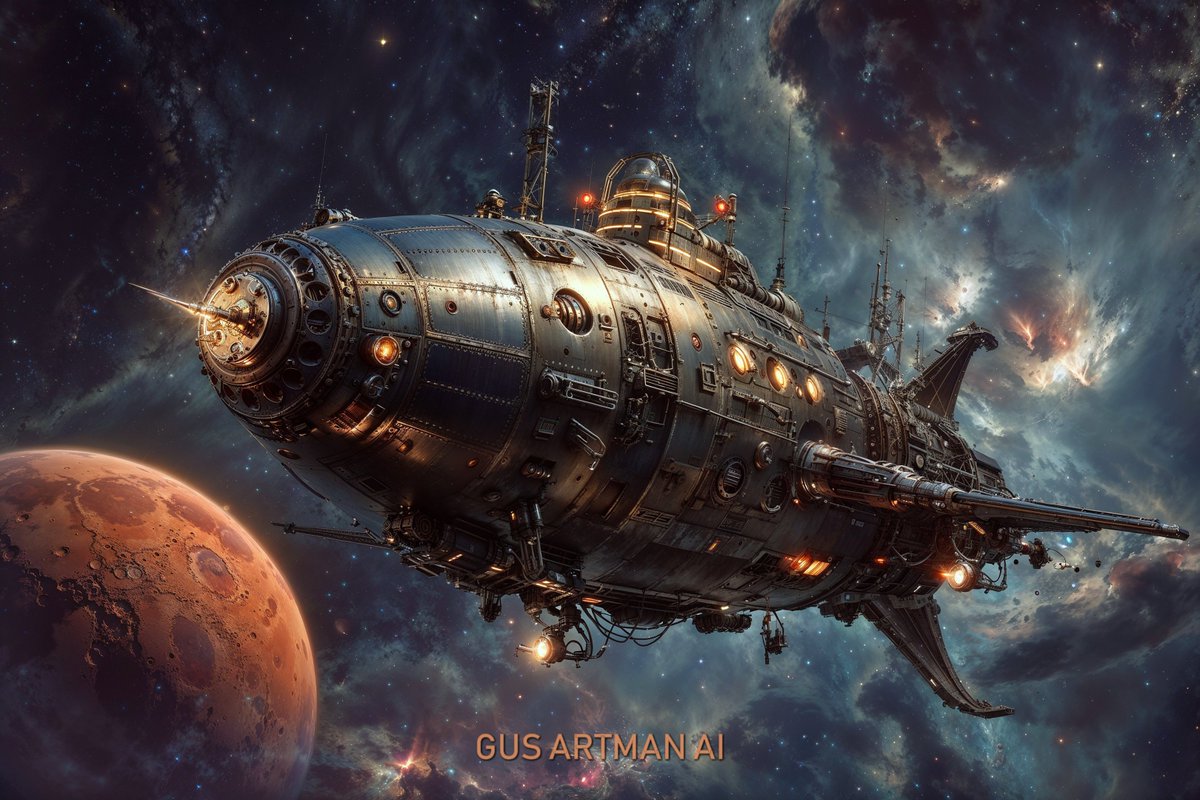 Gus_Artman_AI's tweet image. ⭐️AI ART CHALLENGE⭐️

Theme: Spaceship🚀🚀
QT or Share your Best Art
Invite your friends
#SciFi #RetroFuturism