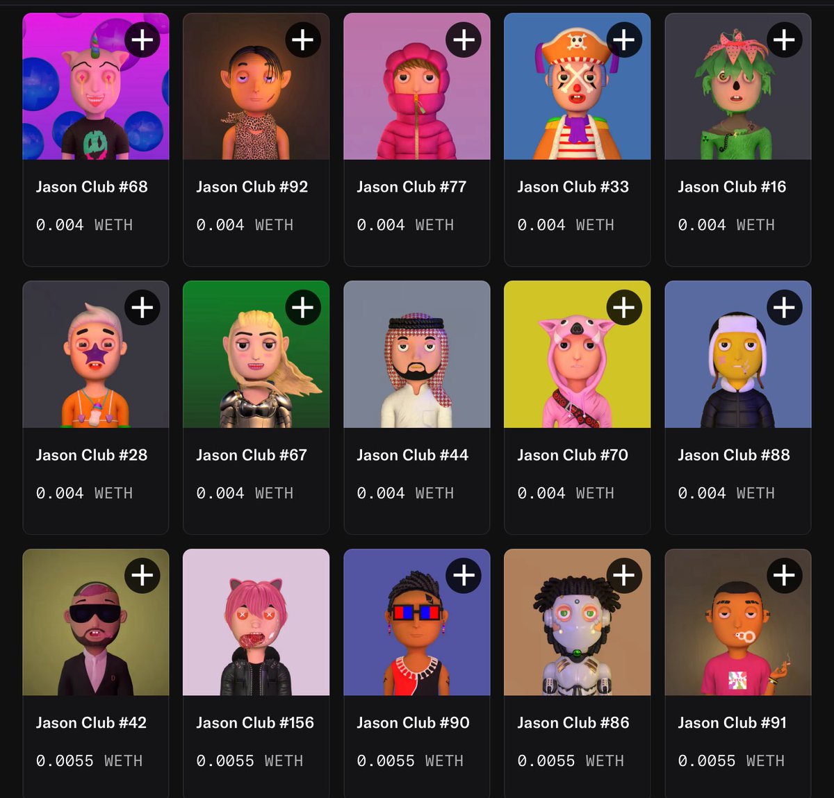 jasonclub_nft's tweet image. Good morning fam
time to sweep #JSCB ❤️🔥
Floor price : 0.004 weth polygon
link : opensea.io/collection/jas…
Jason club is a 3d collection pfp,sculpted and painting on ipad.
J-holders can claim nifty island avatar here :
niftyisland.com/profile/JasonC…
Thankyou for support 🫶