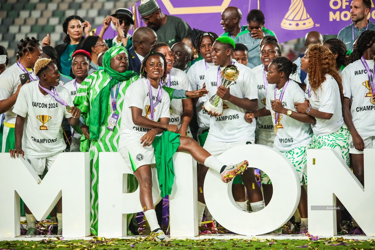 tosindemehin's tweet image. All glory to God for this moment🙏🏾🇳🇬.
What He started, he finished.
Moments like this stay with you forever🔋🫶.
Just getting started 🦅 🏆
Thank you Nigeria 🇳🇬💚
We came, we believed, we delivered. 🙌🏾
BORN WINNERS 🫶🏆🏆
#WAFCONChampion #DebutSeason