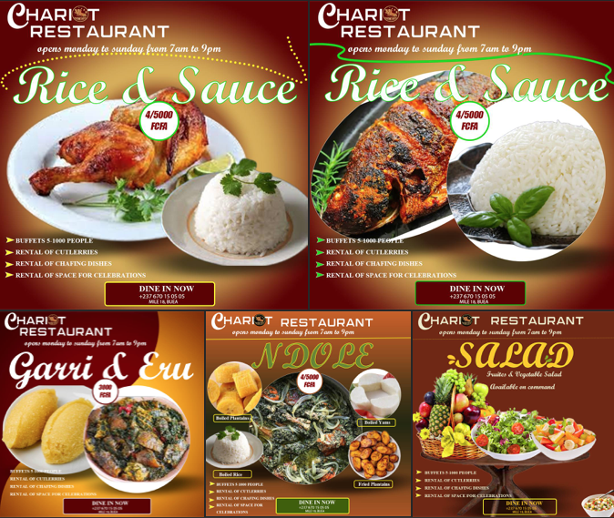 LeCoinClient237's tweet photo. #jeconsomme237

Pay a visit to our restaurant one of these days for a special treat 🍚
⭕️our menu has been updated to serve more of your traftional dishes.

📍molyko, Buea🇨🇲

☎️+237 6 70 15 05 05

Chariot hotel BUEA https://t.co/6EcH9AH09m