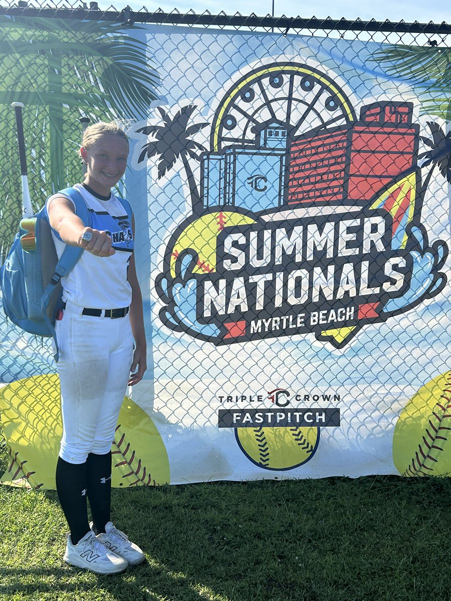 So proud of our team this week!! Ended up 🥈 at TCS summer nationals in Myrtle Beach!! We fought hard  all the way to the end!! With a strong defense behind me and some big bats, I was able to throw 2 No Hitters this week!! 

Good luck to all my teammates in whatever their future