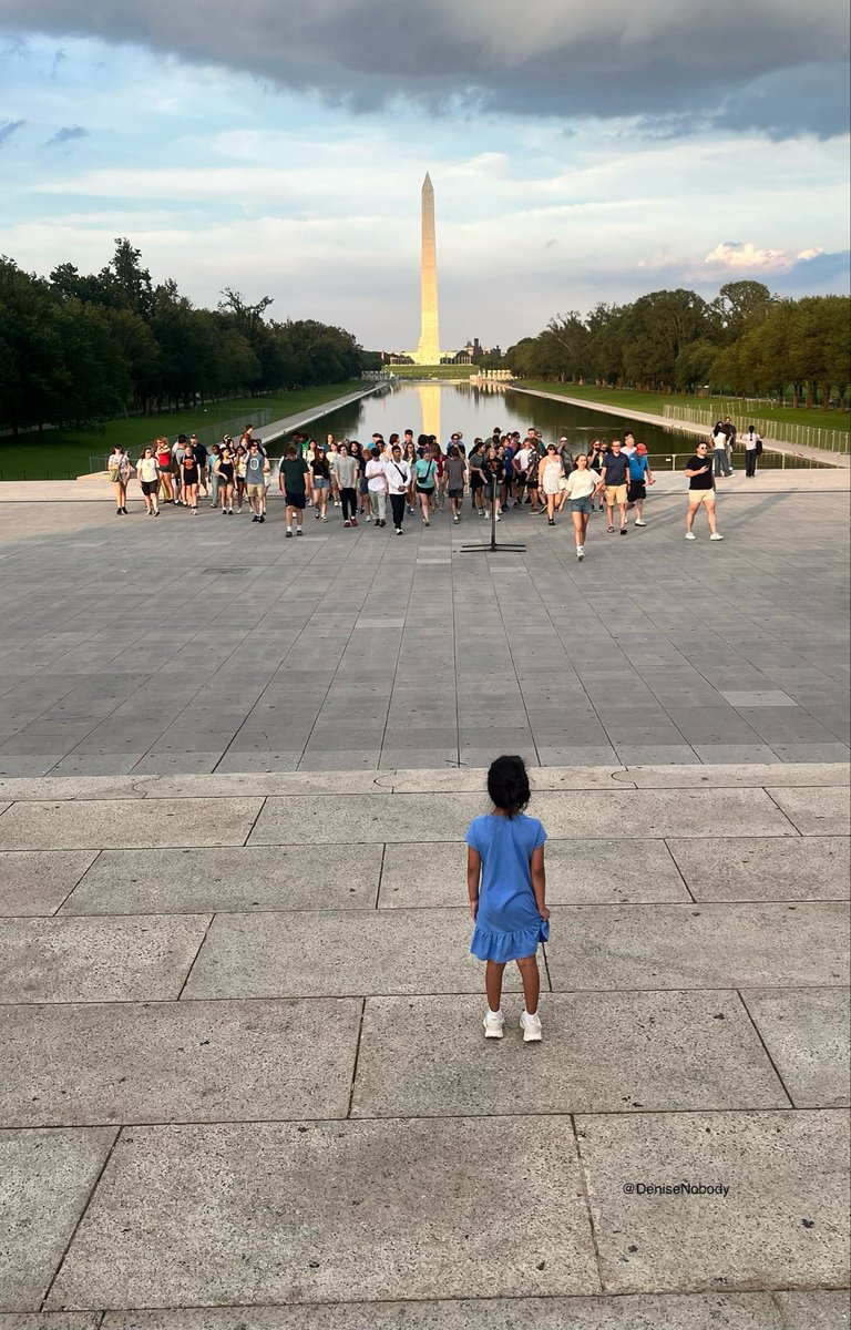 When there’s a large group of unknown individuals and you’re by yourself, you only have God to have your front, back, left side, right side, above you and below you💕
(a pic I captured in DC of a friend’s daughter)