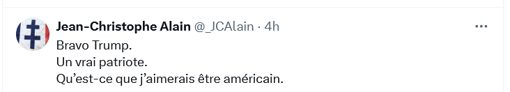 Nitro_Politic's tweet image. Chez le Z xénophobe, ils sont patriotes américains 🤪